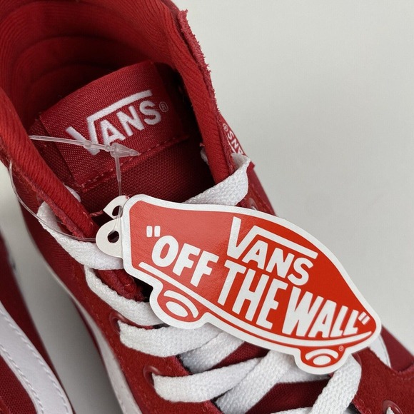 Vans Filmore Hi Suede & Canvas Sneakers Red Mens Size 11 Brand New - Picture 10 of 16